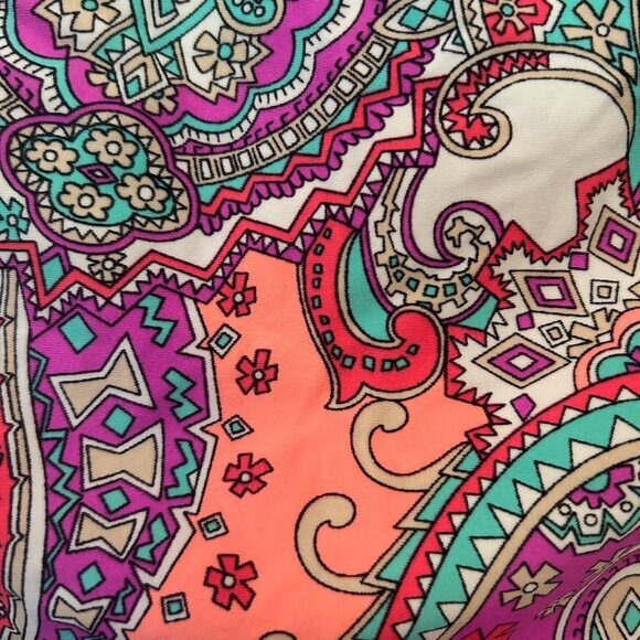 NWT Aqua Couture multicolor paisley swim bottom sz XL - Picture 7 of 10